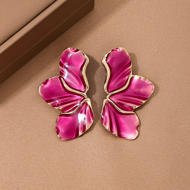 Forest Maple Oil Drop Earrings