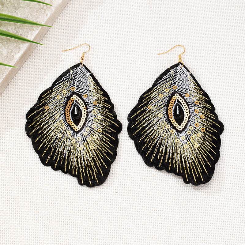 Bohemian Feather Shape Earrings