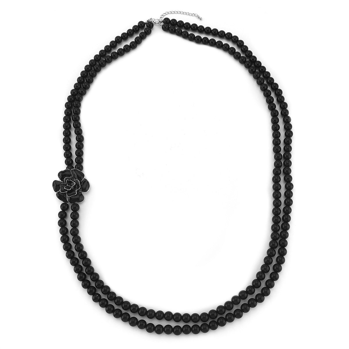 Elegant Rose Pearl Necklace