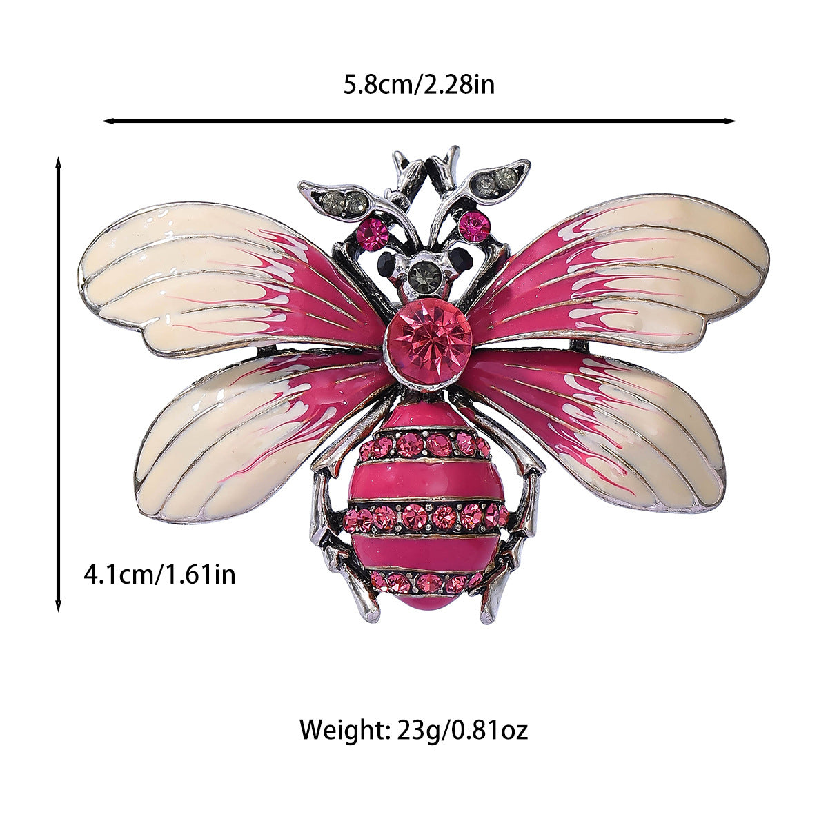 Multicolour Stylish Insect Brooch