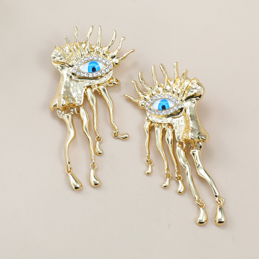 DragonEye Extravagent Earrings (Blue)