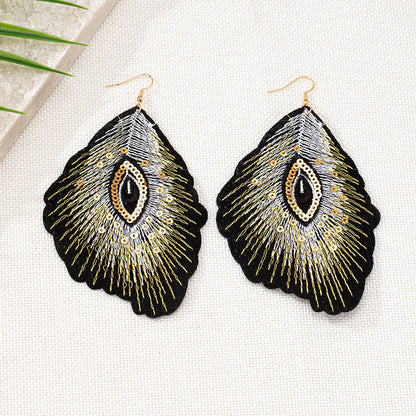 Bohemian Feather Shape Earrings