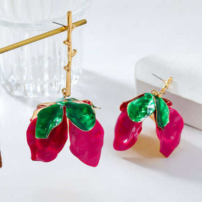 French Medieval Court Style Multi Color Earrings