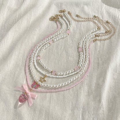 New Vintage Valentine Silver Necklace
