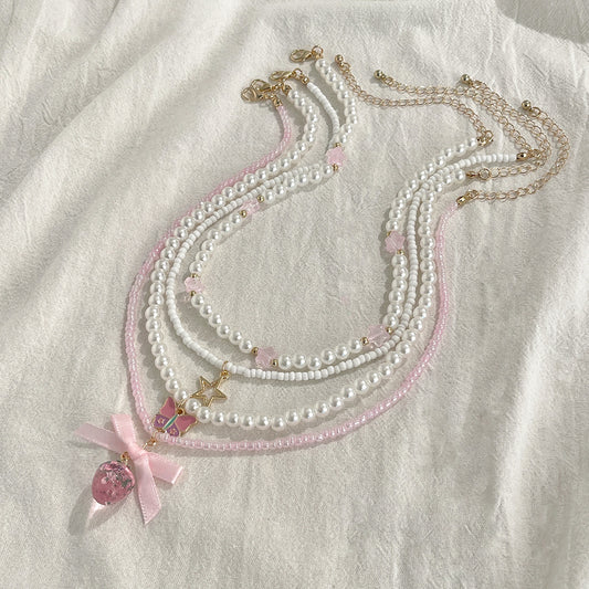 New Vintage Valentine Silver Necklace