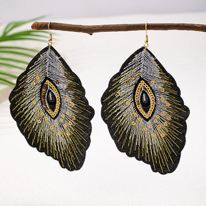 Bohemian Feather Shape Earrings