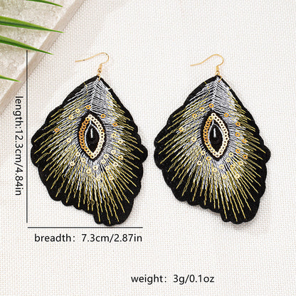 Bohemian Feather Shape Earrings