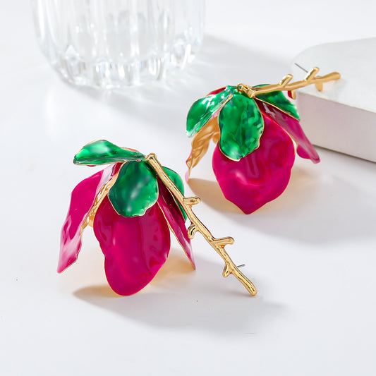 French Medieval Court Style Multi Color Earrings