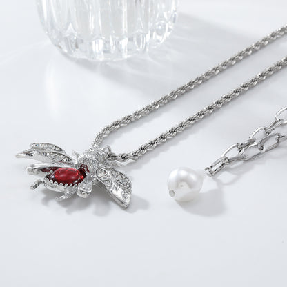 Luxury Rhinestone Bug Necklace