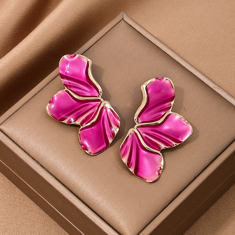 Forest Maple Oil Drop Earrings