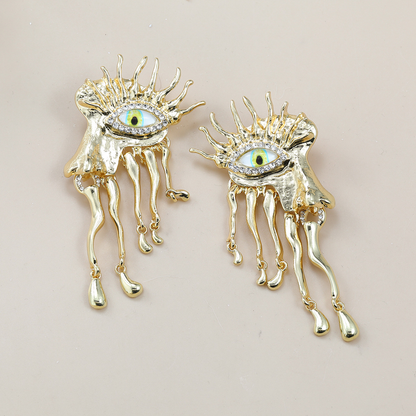 DragonEye Extravagent Earrings (Green)