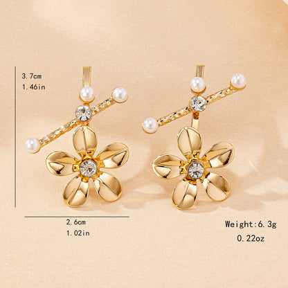 Golden Parijaat Earrings